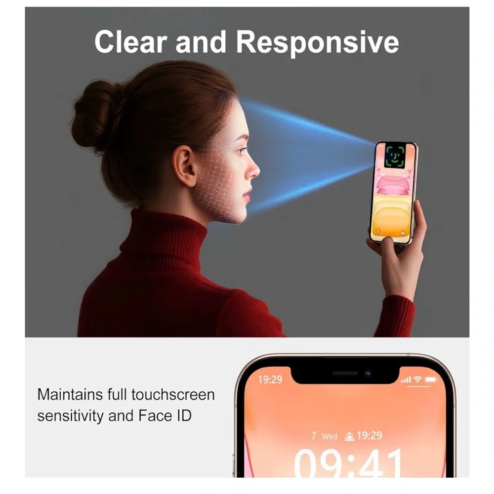 iPhone 16 Pro Max Tempered Glass Screen Protector – 2 Pack (Clear)